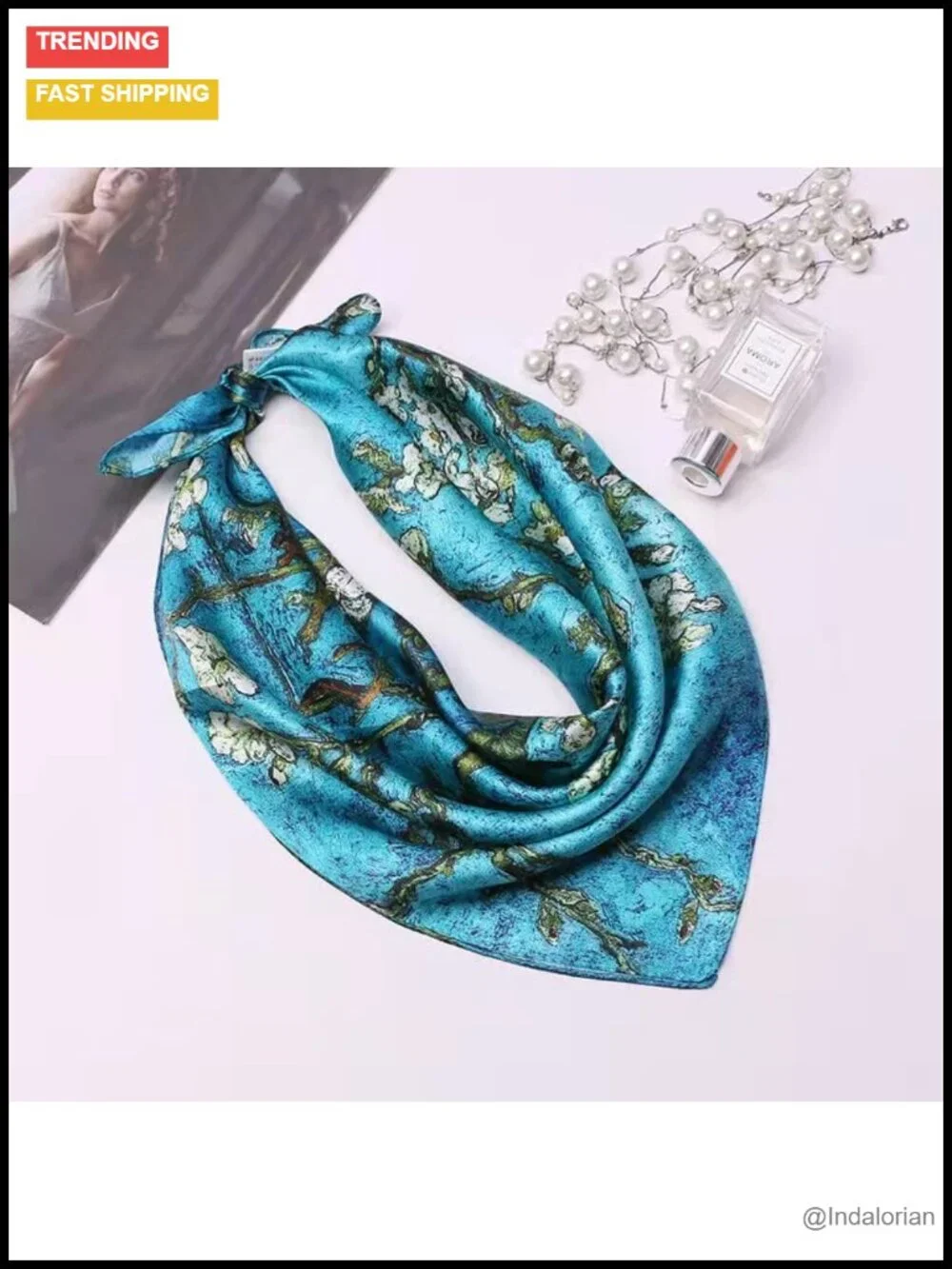 100% Mulberry Silk Large Square Shawl Scarf for Women